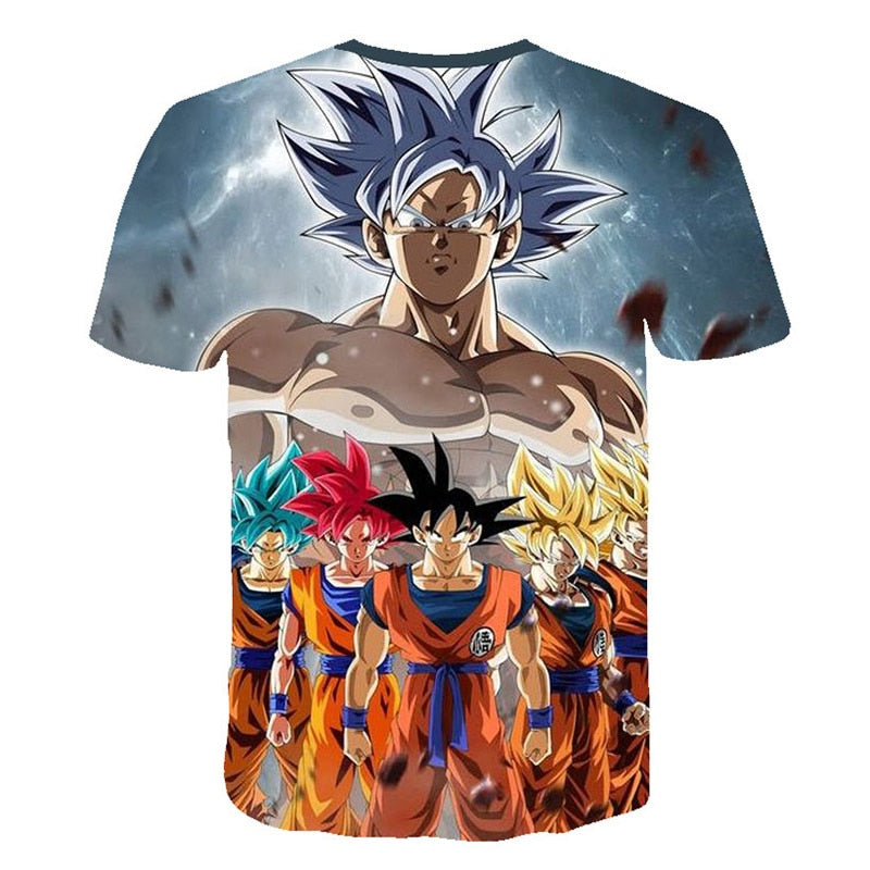 New Dragon Ball Z T Shirts Mens Summer 3D Print Super Saiyan Goku Black Zamasu Vegeta Dragonball Casual Tee Shirt tops Tee | Vimost Shop.