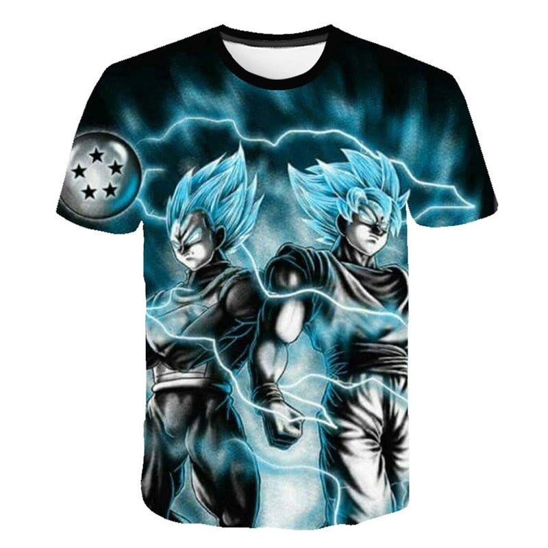 New Dragon Ball Z T Shirts Mens Summer 3D Print Super Saiyan Goku Black Zamasu Vegeta Dragonball Casual Tee Shirt tops Tee | Vimost Shop.
