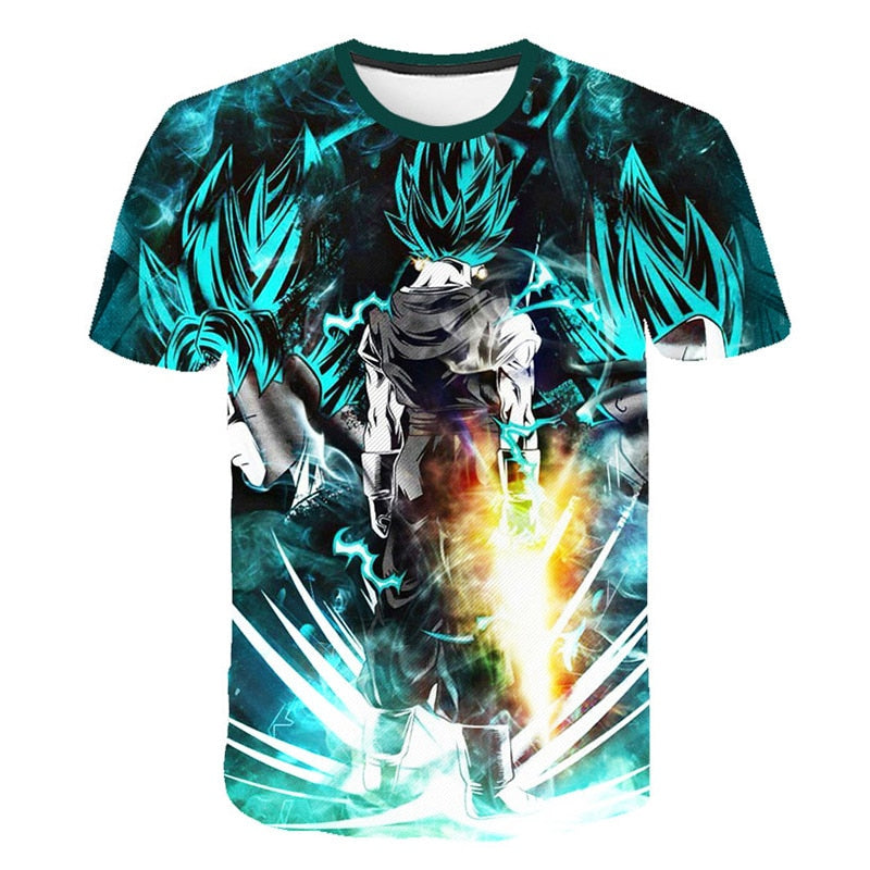 New Dragon Ball Z T Shirts Mens Summer 3D Print Super Saiyan Goku Black Zamasu Vegeta Dragonball Casual Tee Shirt tops Tee | Vimost Shop.