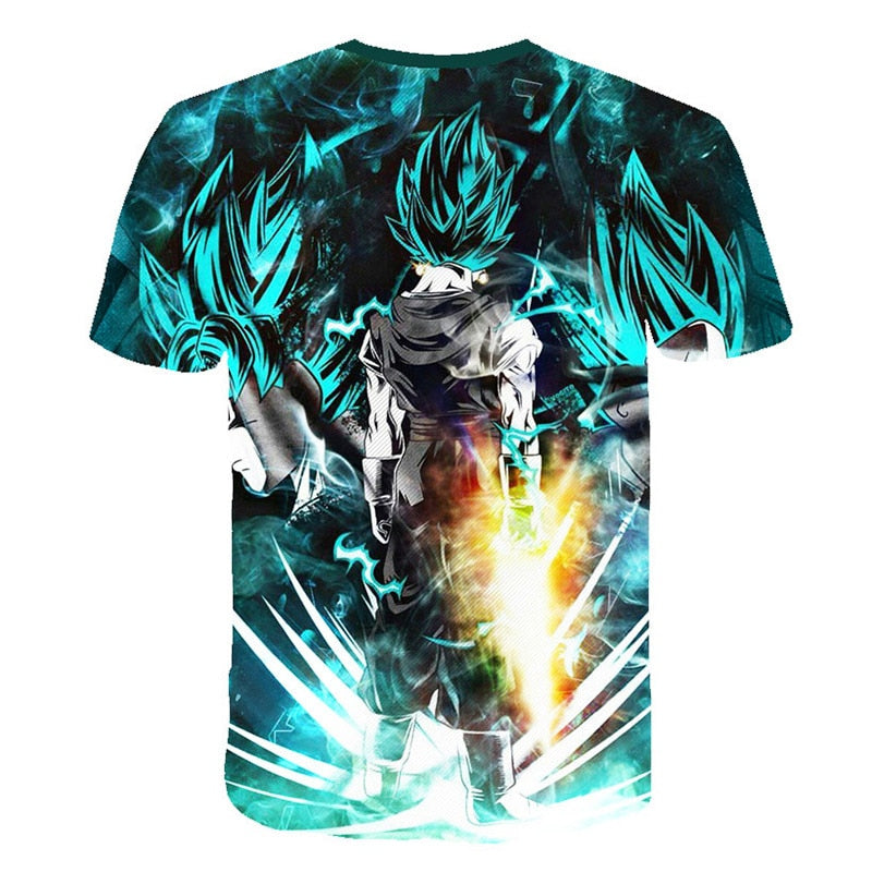 New Dragon Ball Z T Shirts Mens Summer 3D Print Super Saiyan Goku Black Zamasu Vegeta Dragonball Casual Tee Shirt tops Tee | Vimost Shop.