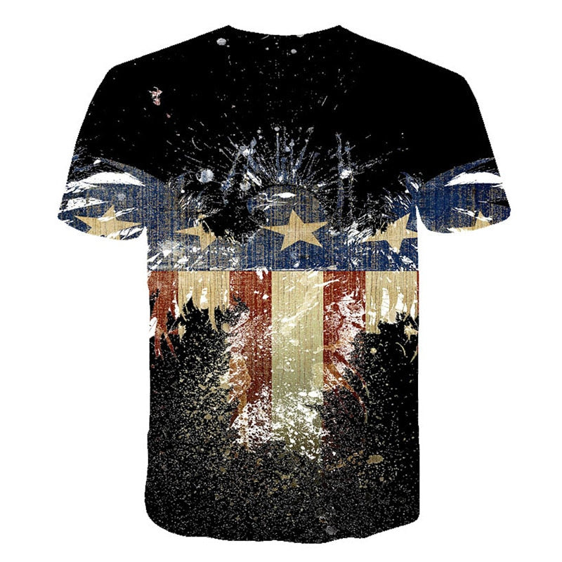 Retro Federal Republic of Germany Flag T-shirt Men/Women Couple Lovers Models Fashion Short sleeve Round neck T-shirt | Vimost Shop.