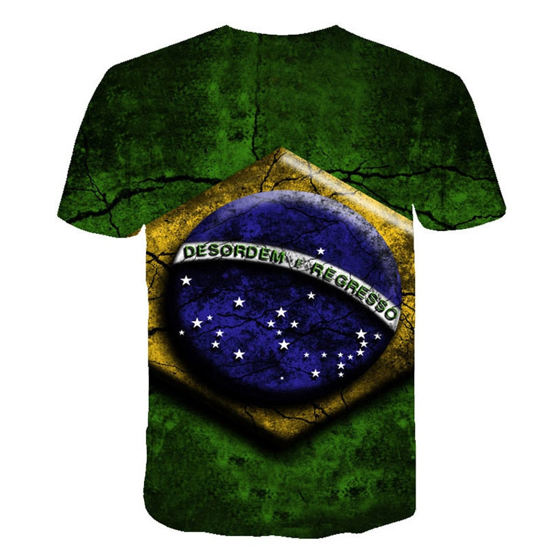 Retro Federal Republic of Germany Flag T-shirt Men/Women Couple Lovers Models Fashion Short sleeve Round neck T-shirt | Vimost Shop.