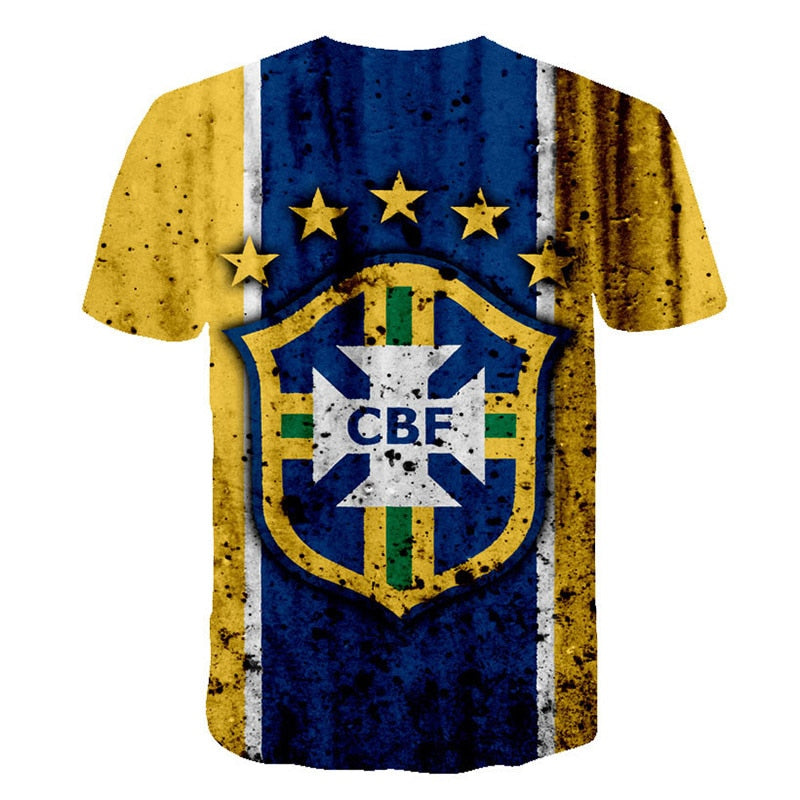 Retro Federal Republic of Germany Flag T-shirt Men/Women Couple Lovers Models Fashion Short sleeve Round neck T-shirt | Vimost Shop.