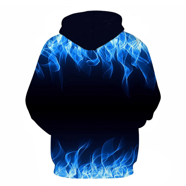 Red flame basketball/hoodie 3D sweatshirt blue flame men's and women's hoodies summer and fall street hoodies | Vimost Shop.