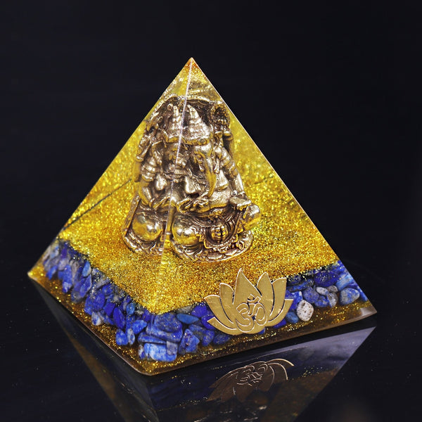 Orgonite Pyramid Copper Ganesha Buddha Figurine Ornaments Yoga Handmade Elephant God Buddha Statue Buddhsit Handicrafts | Vimost Shop.
