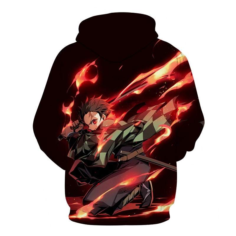 Men Women Anime Demon Slayer: Kimetsu no Yaiba Hoodie Cosplay Costume Sweatshirts Unisex Cartoon Pullover Autumn Casual Clothing | Vimost Shop.