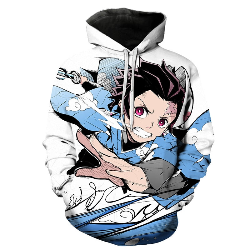 Men Women Anime Demon Slayer: Kimetsu no Yaiba Hoodie Cosplay Costume Sweatshirts Unisex Cartoon Pullover Autumn Casual Clothing | Vimost Shop.