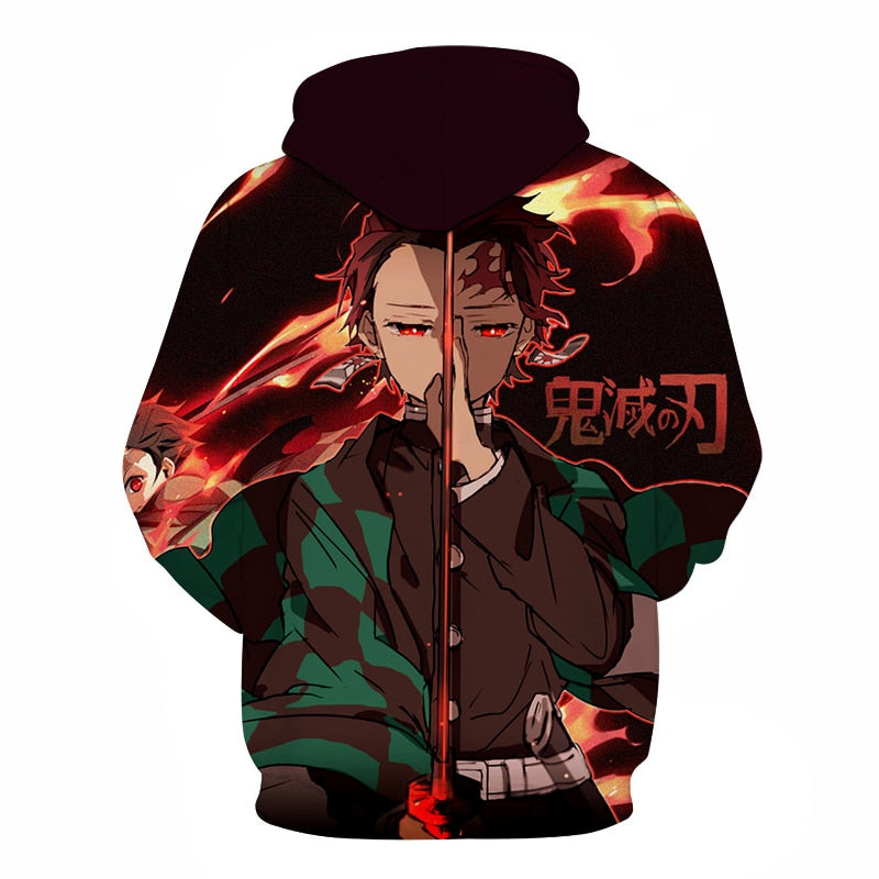 Men Women Anime Demon Slayer: Kimetsu no Yaiba Hoodie Cosplay Costume Sweatshirts Unisex Cartoon Pullover Autumn Casual Clothing | Vimost Shop.