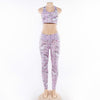 2PCS Cartoon Yoga Set Women's Sport Bra&Pants Suit Sportswear Pink Top Yoga Leggings Fitness Sports Clothing | Vimost Shop.