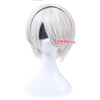 Nier Automatas 2B 9S Cosplay Wigs White Short Men Cosplay Wigs Halloween Heat Resistant Synthetic Hair No.2 Type B | Vimost Shop.