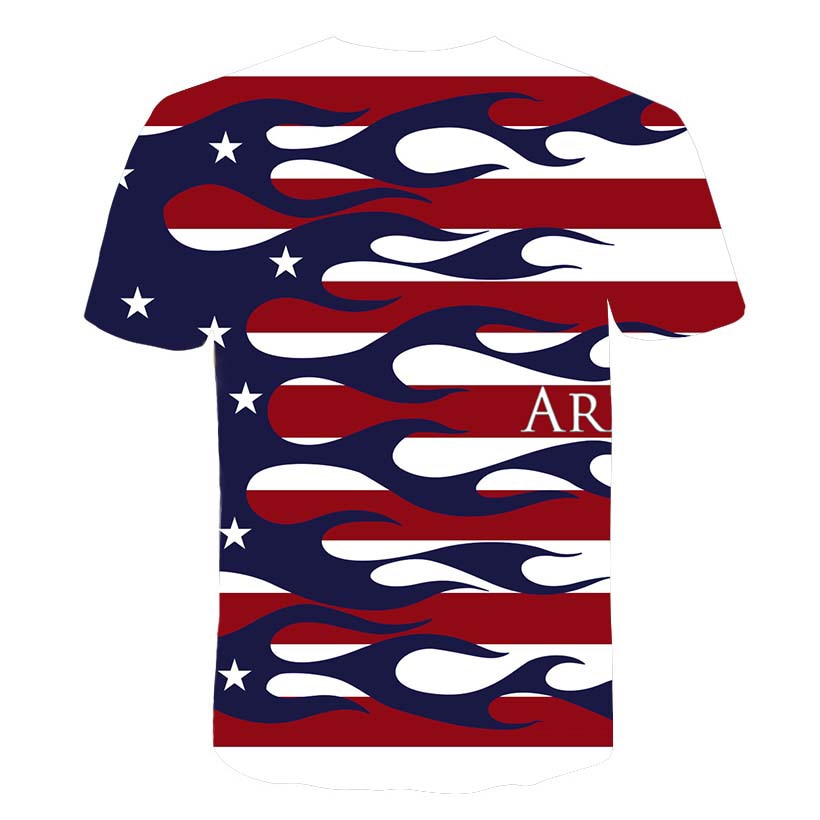 Flag Printing 3D Red maple Tshirt Men Fashion Short Sleeve Summer T-shirts Casual Canada Flag | Vimost Shop.