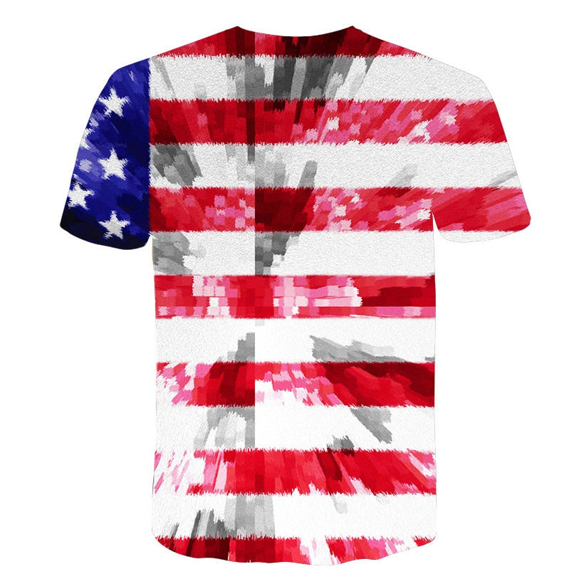 Flag Printing 3D Red maple Tshirt Men Fashion Short Sleeve Summer T-shirts Casual Canada Flag | Vimost Shop.