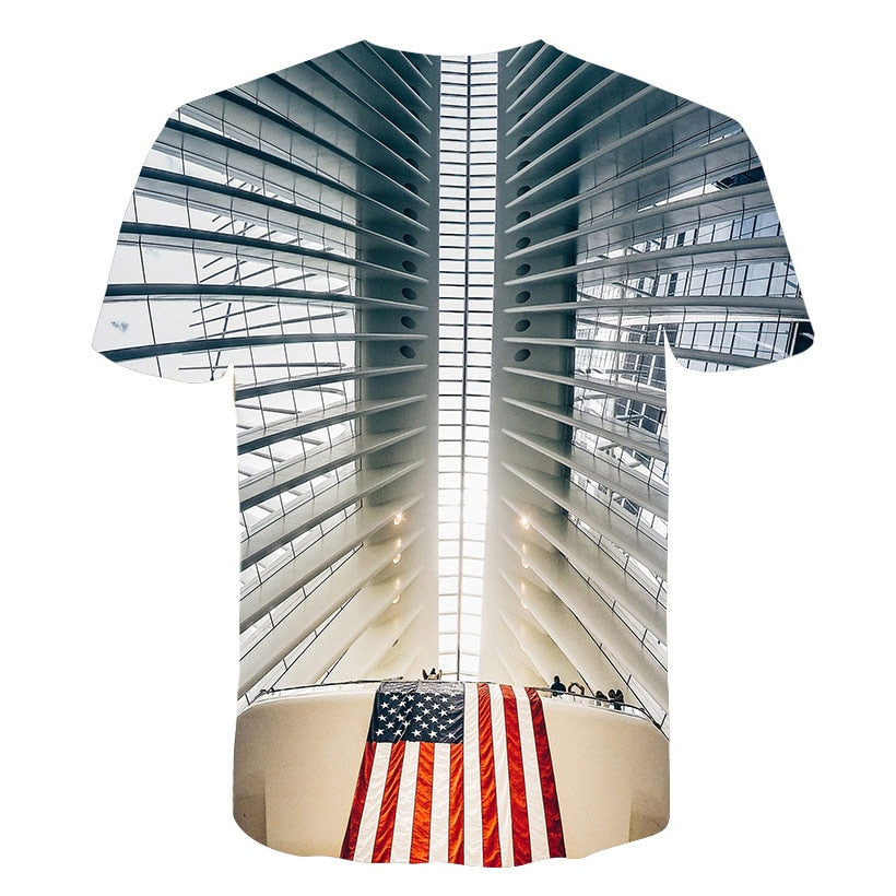 Flag Printing 3D Red maple Tshirt Men Fashion Short Sleeve Summer T-shirts Casual Canada Flag | Vimost Shop.