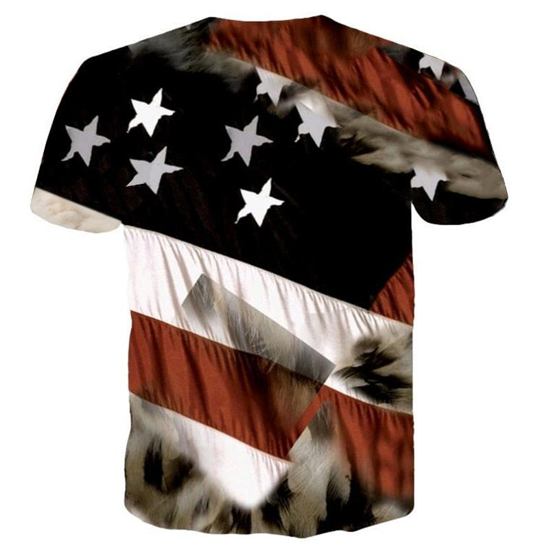 Flag Printing 3D Red maple Tshirt Men Fashion Short Sleeve Summer T-shirts Casual Canada Flag | Vimost Shop.