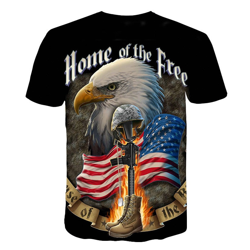 Flag Printing 3D Red maple Tshirt Men Fashion Short Sleeve Summer T-shirts Casual Canada Flag | Vimost Shop.