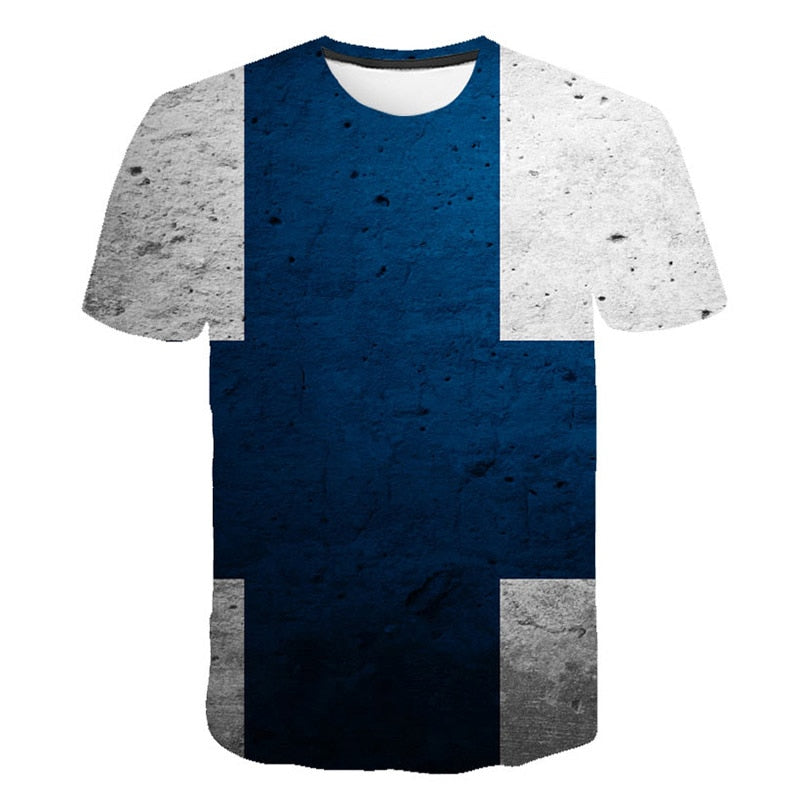 Flag Printing 3D Red maple Tshirt Men Fashion Short Sleeve Summer T-shirts Casual Canada Flag | Vimost Shop.