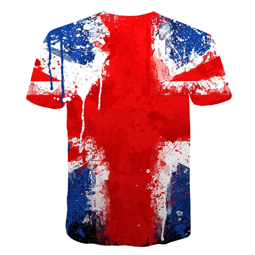 Flag Printing 3D Red maple Tshirt Men Fashion Short Sleeve Summer T-shirts Casual Canada Flag | Vimost Shop.