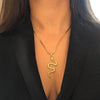 Snake Pendant Necklace For Women snake jewelry Gold stainless steel jewelry collier inoxydable femme collier serpent | Vimost Shop.