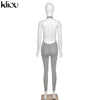 Halter women activewear v-neck sexy bandage sleeveless jumpsuit skinny rompers | Vimost Shop.