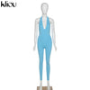 Halter women activewear v-neck sexy bandage sleeveless jumpsuit skinny rompers | Vimost Shop.