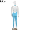 Halter women activewear v-neck sexy bandage sleeveless jumpsuit skinny rompers | Vimost Shop.