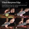5 PCS Kitchen Knives Set VG10 Damascus Stainless Steel Sharp Chef Santoku Nakiri Slicing Paring Knife Pakkawood Handle | Vimost Shop.