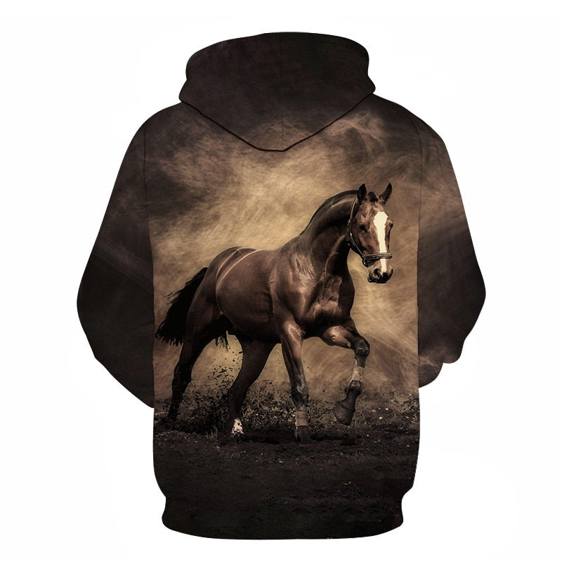 Horse Win Instant Success 3D Print Hoodies Interesting implication Animal Design Men Women Streetwear Pullover Casual Sweatshirt | Vimost Shop.
