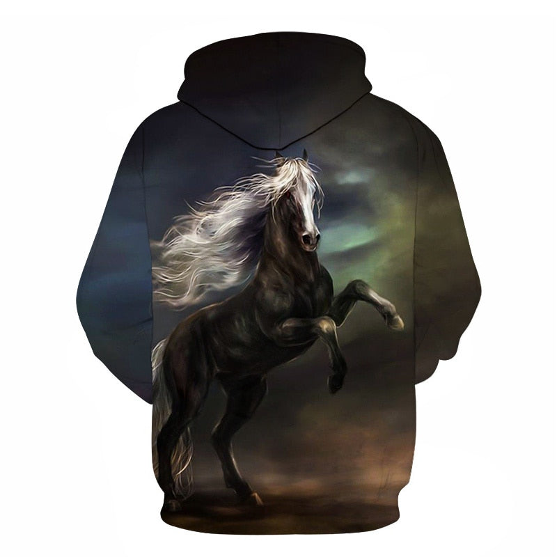 Horse Win Instant Success 3D Print Hoodies Interesting implication Animal Design Men Women Streetwear Pullover Casual Sweatshirt | Vimost Shop.