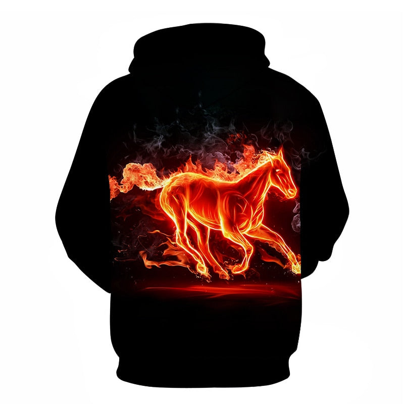 Horse Win Instant Success 3D Print Hoodies Interesting implication Animal Design Men Women Streetwear Pullover Casual Sweatshirt | Vimost Shop.