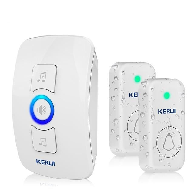 Home Security Welcome Wireless Doorbell Smart Chimes Doorbell Alarm LED light 32 Songs with Waterproof Touch Button | Vimost Shop.