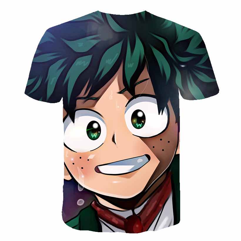 My Hero Academia T Shirt New Men Women 3D Print Anime Boku no Hero Academia Tsuyu Unisex Short Sleeve Top Boys Street Pullover | Vimost Shop.