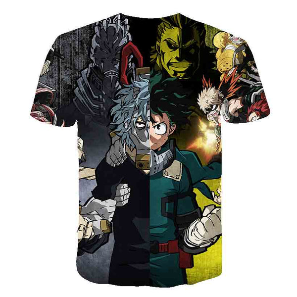 My Hero Academia T Shirt New Men Women 3D Print Anime Boku no Hero Academia Tsuyu Unisex Short Sleeve Top Boys Street Pullover | Vimost Shop.