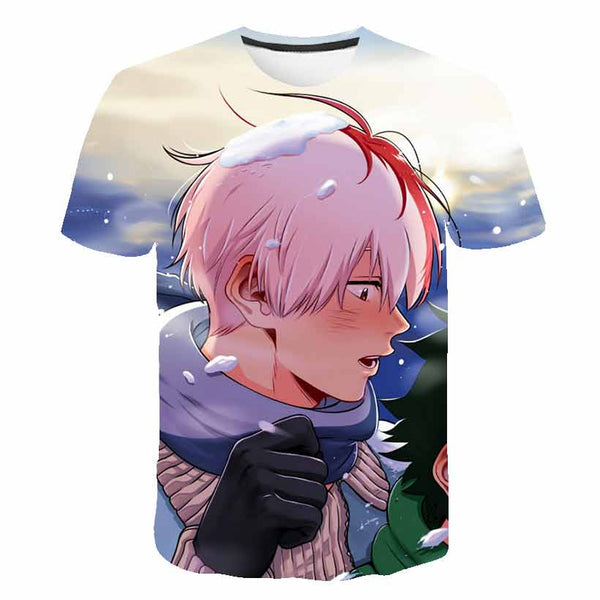 My Hero Academia T Shirt New Men Women 3D Print Anime Boku no Hero Academia Tsuyu Unisex Short Sleeve Top Boys Street Pullover | Vimost Shop.