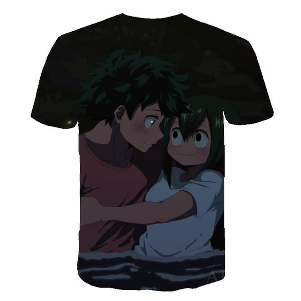 My Hero Academia T Shirt New Men Women 3D Print Anime Boku no Hero Academia Tsuyu Unisex Short Sleeve Top Boys Street Pullover | Vimost Shop.