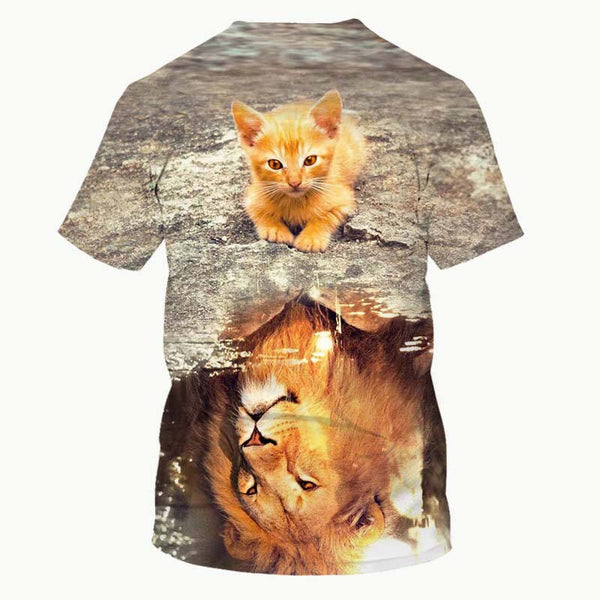 Snow Tiger T Shirt Men Animal Tshirt Sex Funny T Shirts Slim 3d Print T-shirt Hip Hop Tee Cool Mens Clothing New Summer Top | Vimost Shop.