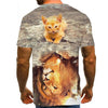 Snow Tiger T Shirt Men Animal Tshirt Sex Funny T Shirts Slim 3d Print T-shirt Hip Hop Tee Cool Mens Clothing New Summer Top | Vimost Shop.