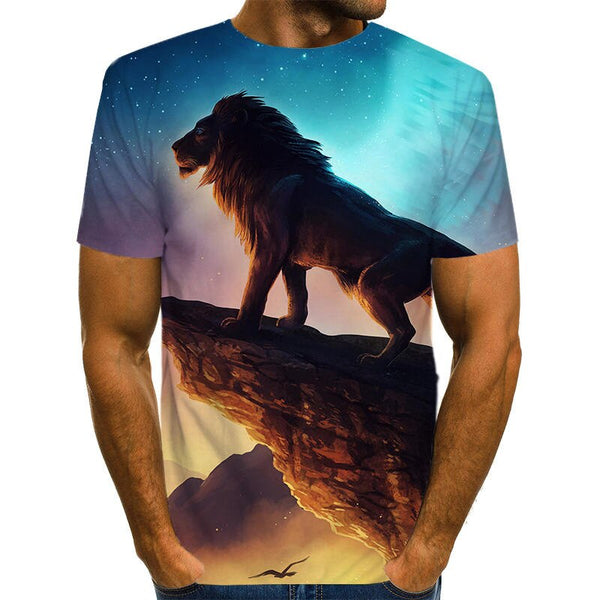 Snow Tiger T Shirt Men Animal Tshirt Sex Funny T Shirts Slim 3d Print T-shirt Hip Hop Tee Cool Mens Clothing New Summer Top | Vimost Shop.