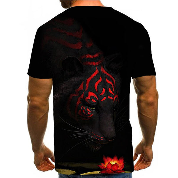 Snow Tiger T Shirt Men Animal Tshirt Sex Funny T Shirts Slim 3d Print T-shirt Hip Hop Tee Cool Mens Clothing New Summer Top | Vimost Shop.