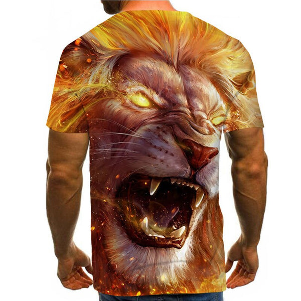 Snow Tiger T Shirt Men Animal Tshirt Sex Funny T Shirts Slim 3d Print T-shirt Hip Hop Tee Cool Mens Clothing New Summer Top | Vimost Shop.