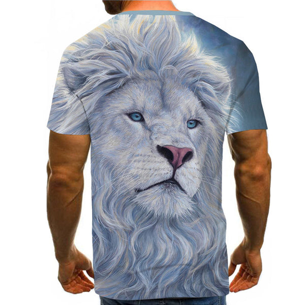 Snow Tiger T Shirt Men Animal Tshirt Sex Funny T Shirts Slim 3d Print T-shirt Hip Hop Tee Cool Mens Clothing New Summer Top | Vimost Shop.