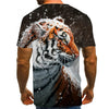 Snow Tiger T Shirt Men Animal Tshirt Sex Funny T Shirts Slim 3d Print T-shirt Hip Hop Tee Cool Mens Clothing New Summer Top | Vimost Shop.