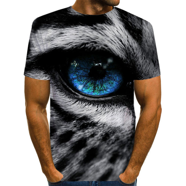 Snow Tiger T Shirt Men Animal Tshirt Sex Funny T Shirts Slim 3d Print T-shirt Hip Hop Tee Cool Mens Clothing New Summer Top | Vimost Shop.