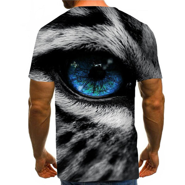 Snow Tiger T Shirt Men Animal Tshirt Sex Funny T Shirts Slim 3d Print T-shirt Hip Hop Tee Cool Mens Clothing New Summer Top | Vimost Shop.