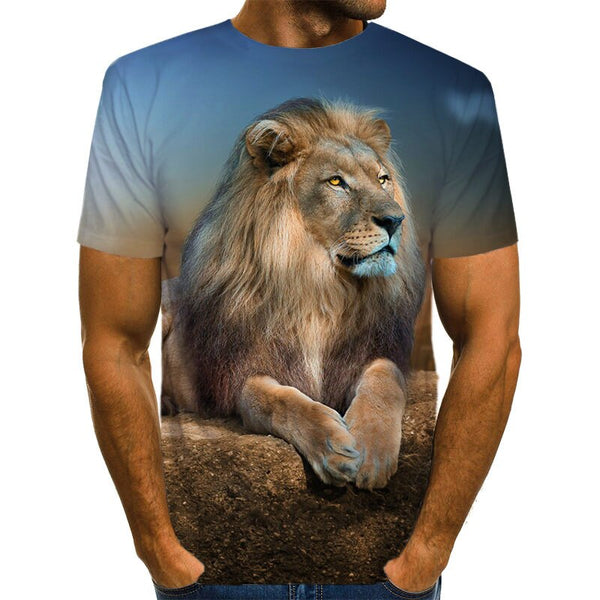 Snow Tiger T Shirt Men Animal Tshirt Sex Funny T Shirts Slim 3d Print T-shirt Hip Hop Tee Cool Mens Clothing New Summer Top | Vimost Shop.