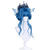 Gradient Blue Lolita Wigs Harajuku Long Loose Wave Women Wig Cosplay Wig Gothic Heat Resistant Synthetic Hair Party | Vimost Shop.