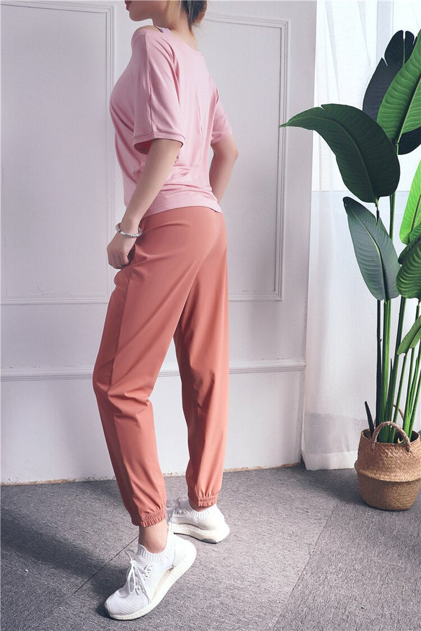 Loose Casual Running Pants Women Sports Fitness Jogging Trousers Anti-static Thin Quick-Dry Yoga Pants Bodybuilding Front Pocket | Vimost Shop.
