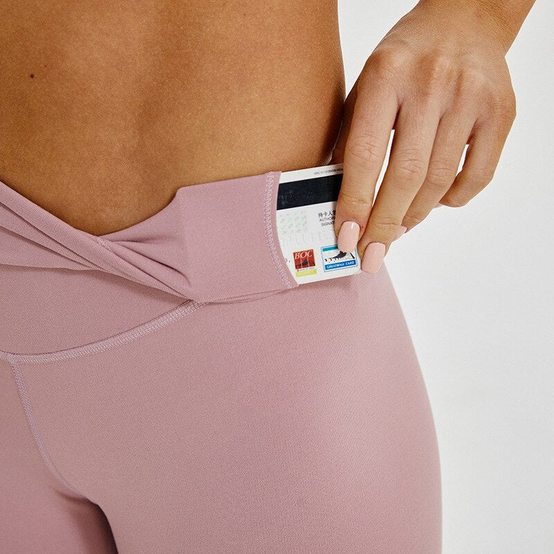 Women Tights Sports Sexy Yoga Tummy Control Legggings 4 Way Stretch Running Pants Top Quality mayas deportivas mujer Pocket | Vimost Shop.