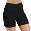 Women High Waist Sports Shorts Workout Running Fitness Gym Yoga Leggings Female Compression Yoga Shorts With Side Pocket | Vimost Shop.