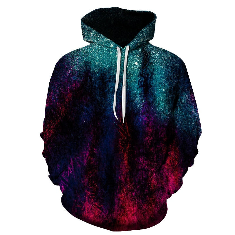 Milky Way series Men/Women 3D Sweatshirts Print Milk Space Galaxy Hooded Hoodies Unisex Tops Harajuku Pullover Pocket | Vimost Shop.