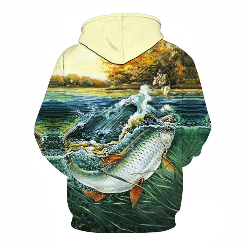 3D Tropical Fish Funny Hoodies For Fishinger Fisherman Men Women Long Sleeve Hoody Sweatshirts Hooded Streetwear Hip Hop Jackets | Vimost Shop.
